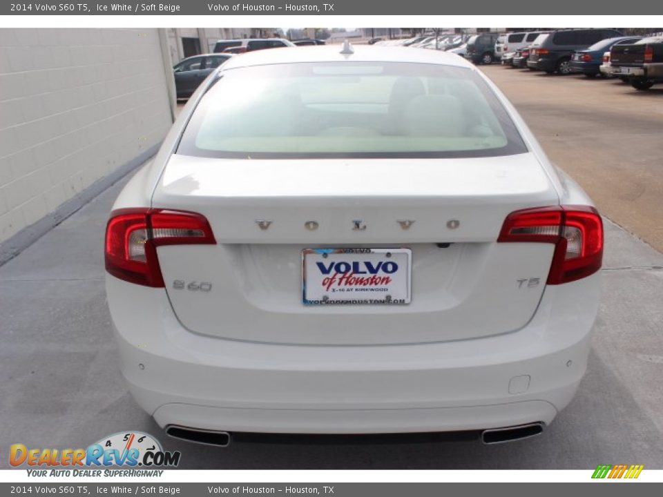 2014 Volvo S60 T5 Ice White / Soft Beige Photo #6