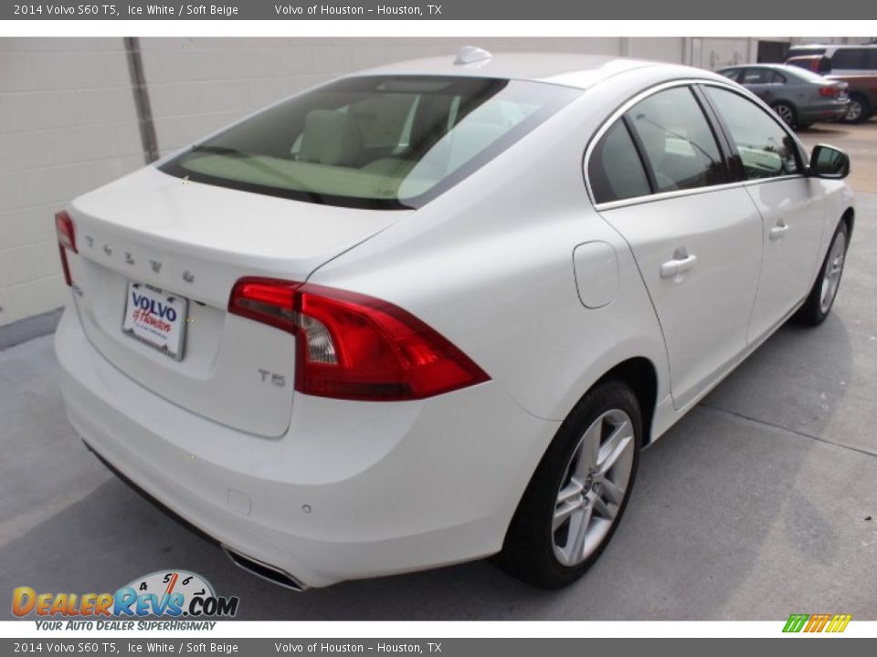 2014 Volvo S60 T5 Ice White / Soft Beige Photo #7