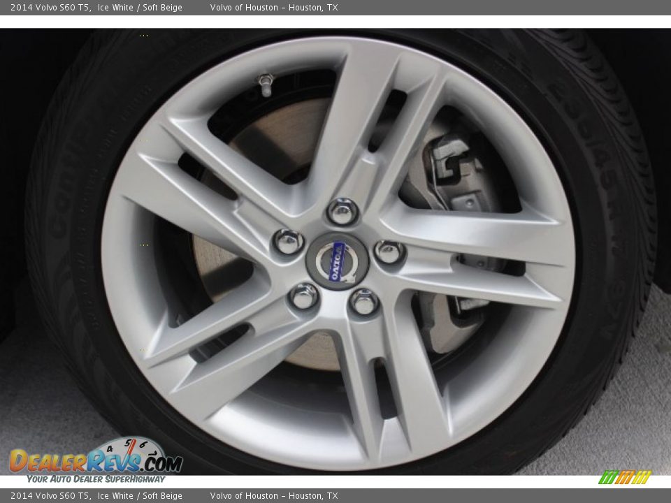 2014 Volvo S60 T5 Ice White / Soft Beige Photo #9