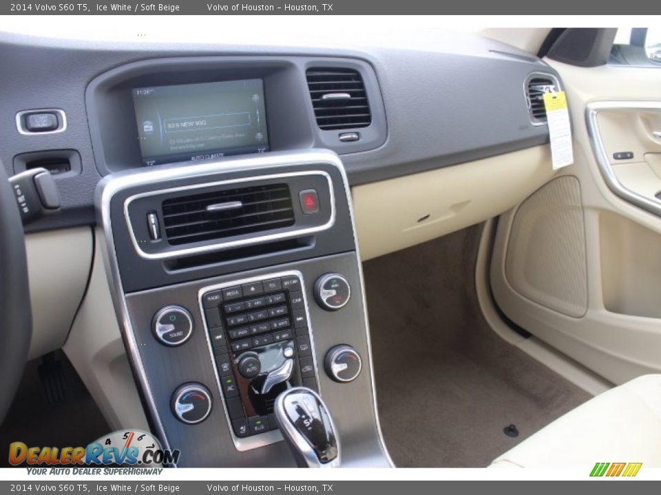 2014 Volvo S60 T5 Ice White / Soft Beige Photo #14