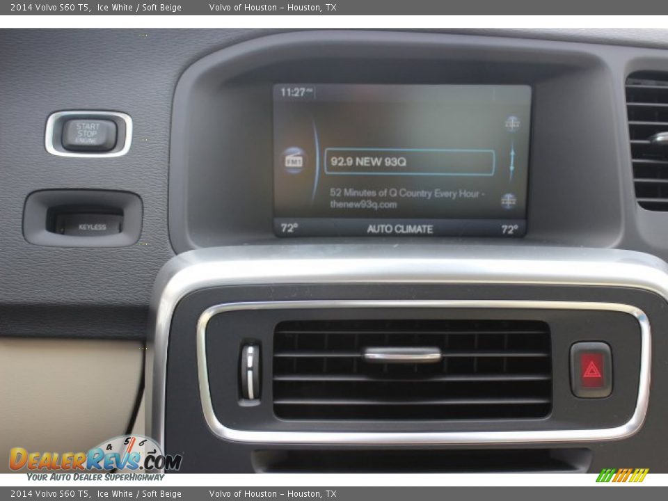 2014 Volvo S60 T5 Ice White / Soft Beige Photo #18