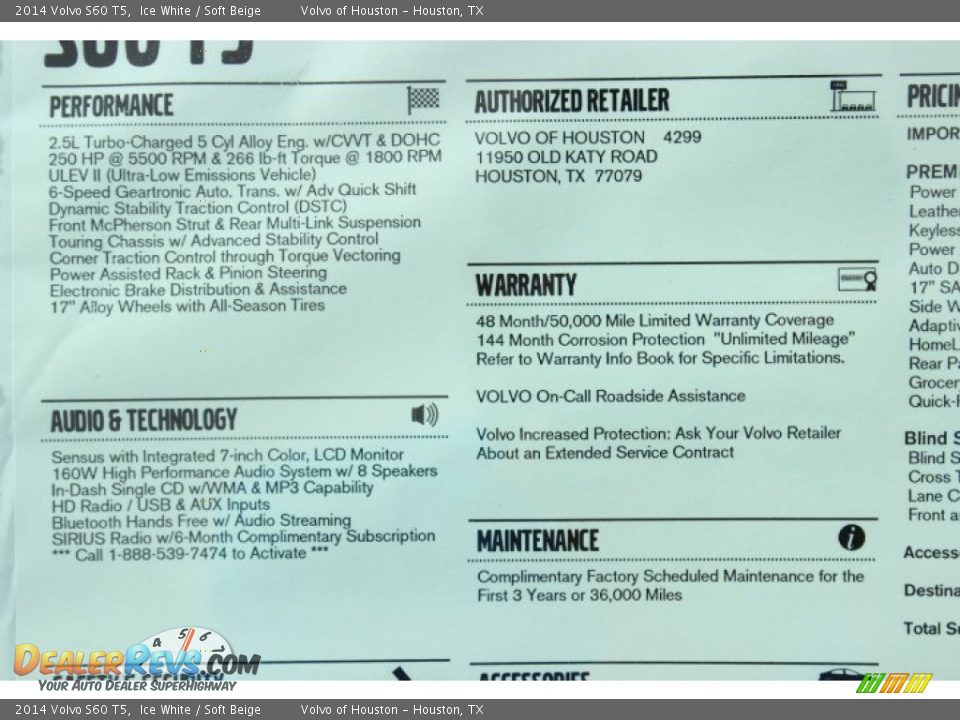 2014 Volvo S60 T5 Ice White / Soft Beige Photo #34
