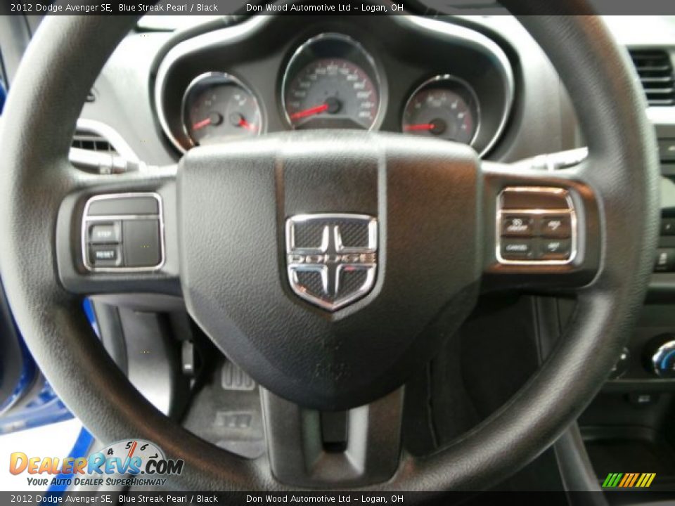 2012 Dodge Avenger SE Blue Streak Pearl / Black Photo #14