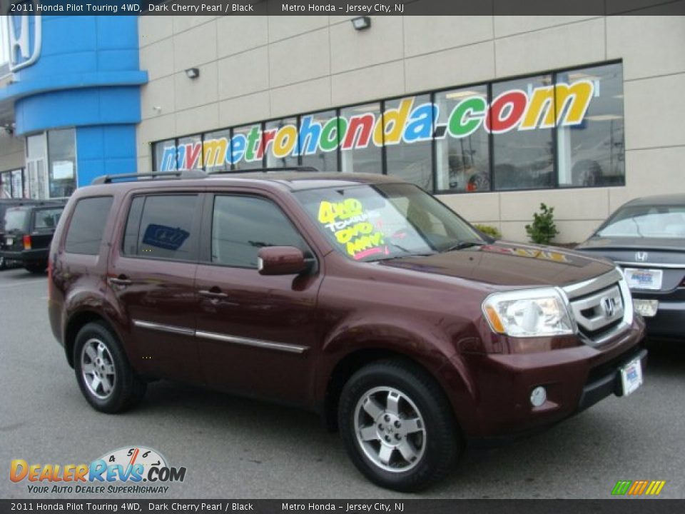 2011 Honda Pilot Touring 4WD Dark Cherry Pearl / Black Photo #1