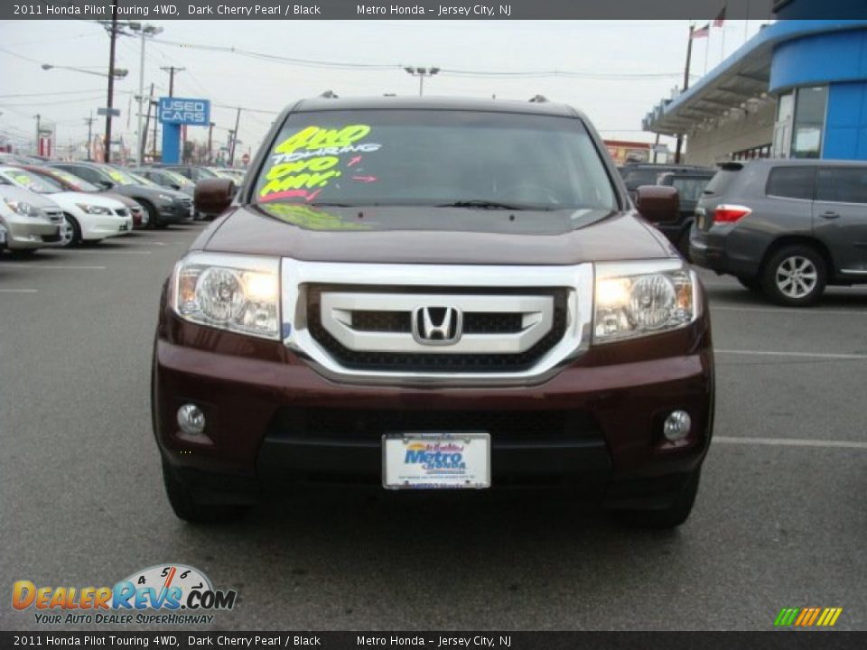 2011 Honda Pilot Touring 4WD Dark Cherry Pearl / Black Photo #2