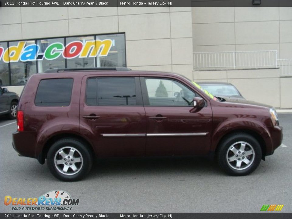 2011 Honda Pilot Touring 4WD Dark Cherry Pearl / Black Photo #3