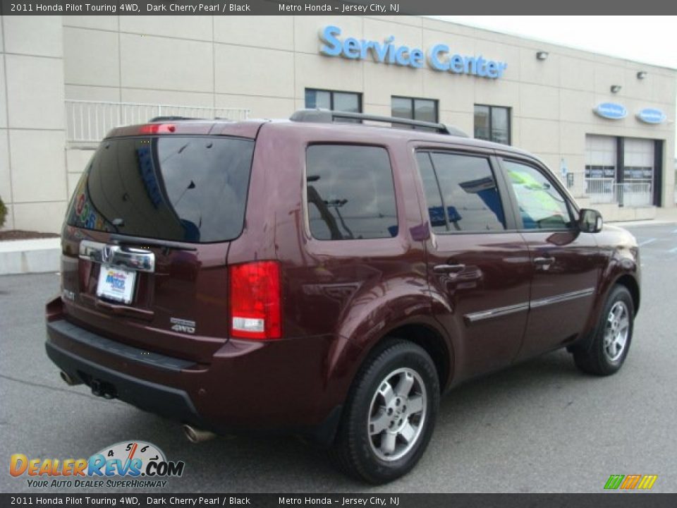 2011 Honda Pilot Touring 4WD Dark Cherry Pearl / Black Photo #4