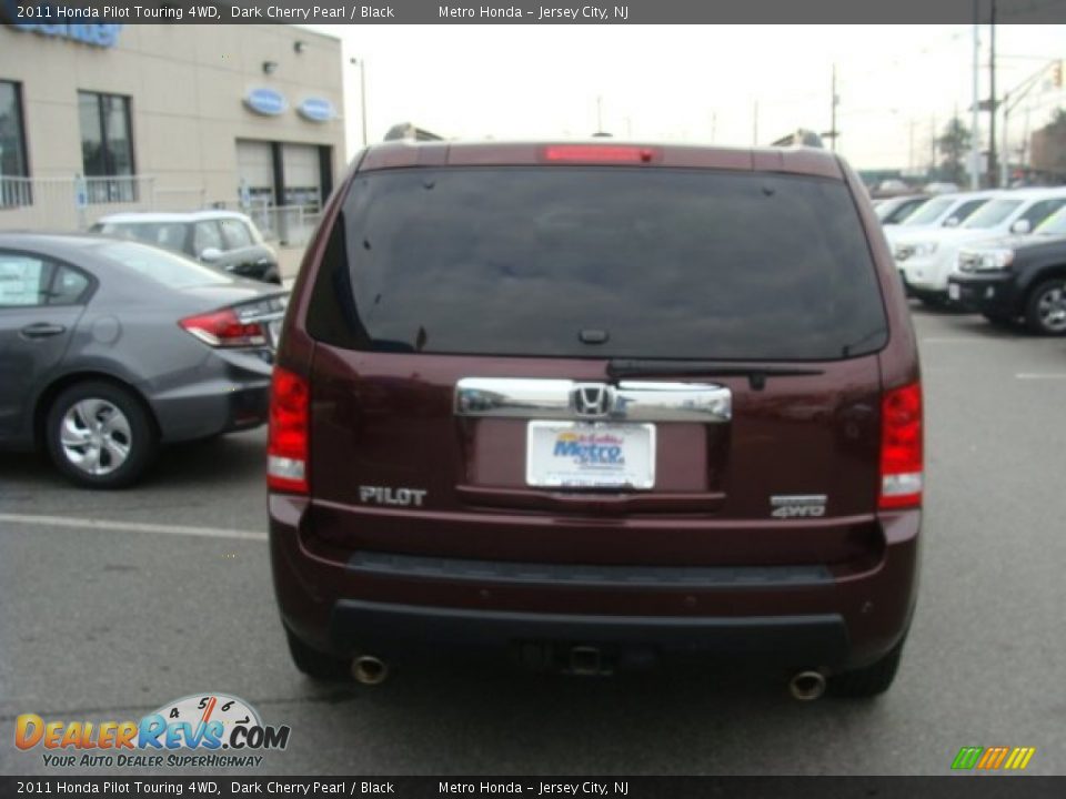 2011 Honda Pilot Touring 4WD Dark Cherry Pearl / Black Photo #5