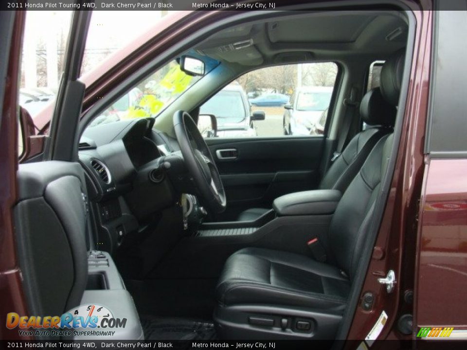 2011 Honda Pilot Touring 4WD Dark Cherry Pearl / Black Photo #8