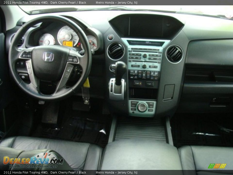 2011 Honda Pilot Touring 4WD Dark Cherry Pearl / Black Photo #10