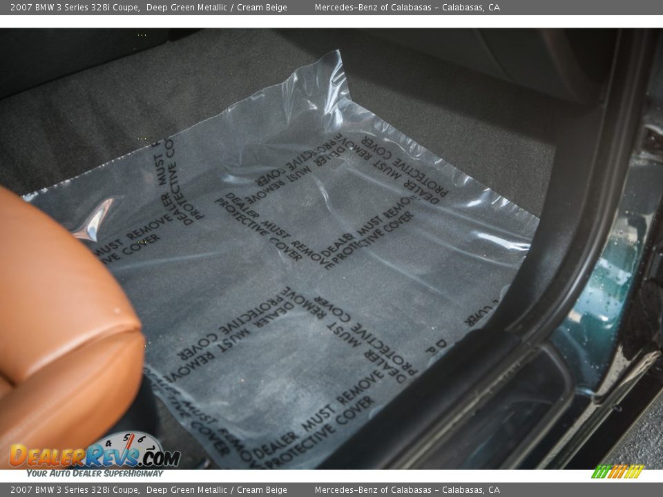 2007 BMW 3 Series 328i Coupe Deep Green Metallic / Cream Beige Photo #22