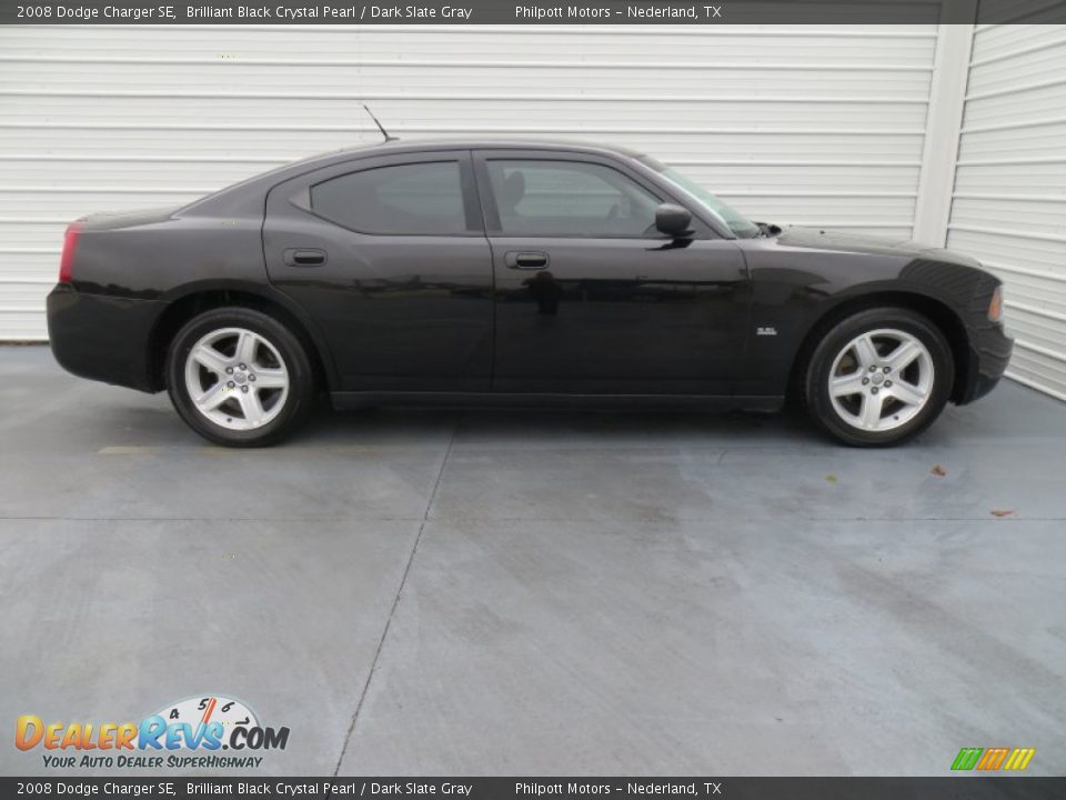 2008 Dodge Charger SE Brilliant Black Crystal Pearl / Dark Slate Gray Photo #3