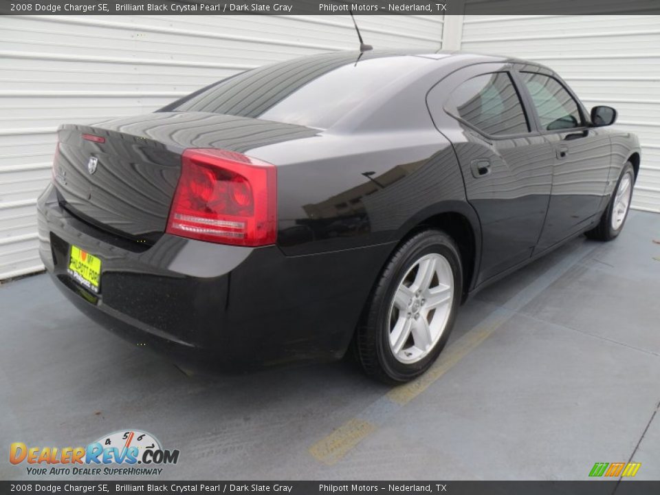 2008 Dodge Charger SE Brilliant Black Crystal Pearl / Dark Slate Gray Photo #4