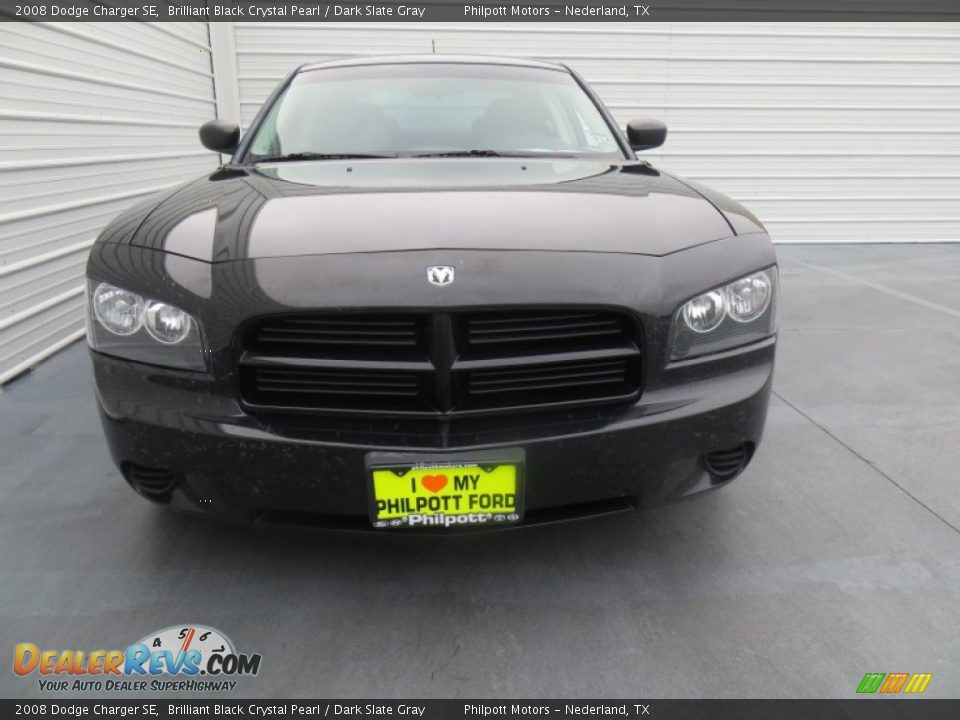 2008 Dodge Charger SE Brilliant Black Crystal Pearl / Dark Slate Gray Photo #8