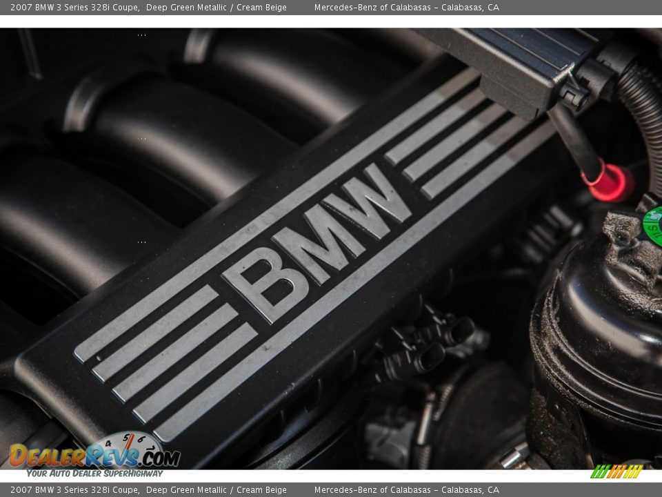 2007 BMW 3 Series 328i Coupe Deep Green Metallic / Cream Beige Photo #26