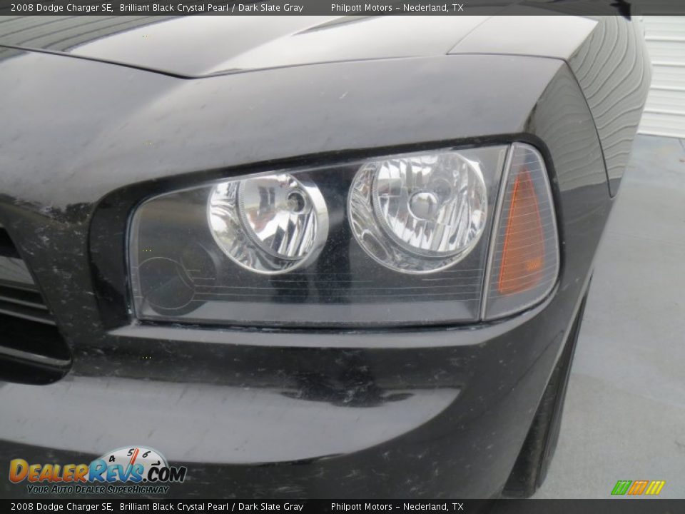 2008 Dodge Charger SE Brilliant Black Crystal Pearl / Dark Slate Gray Photo #9