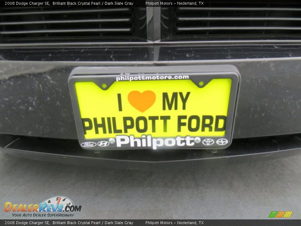 2008 Dodge Charger SE Brilliant Black Crystal Pearl / Dark Slate Gray Photo #10