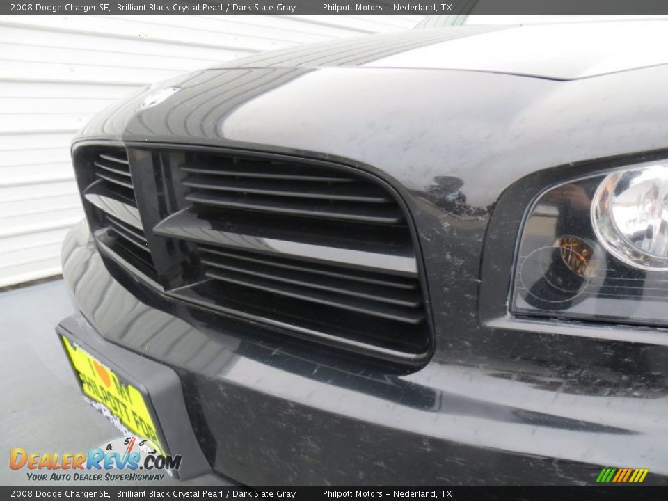 2008 Dodge Charger SE Brilliant Black Crystal Pearl / Dark Slate Gray Photo #11