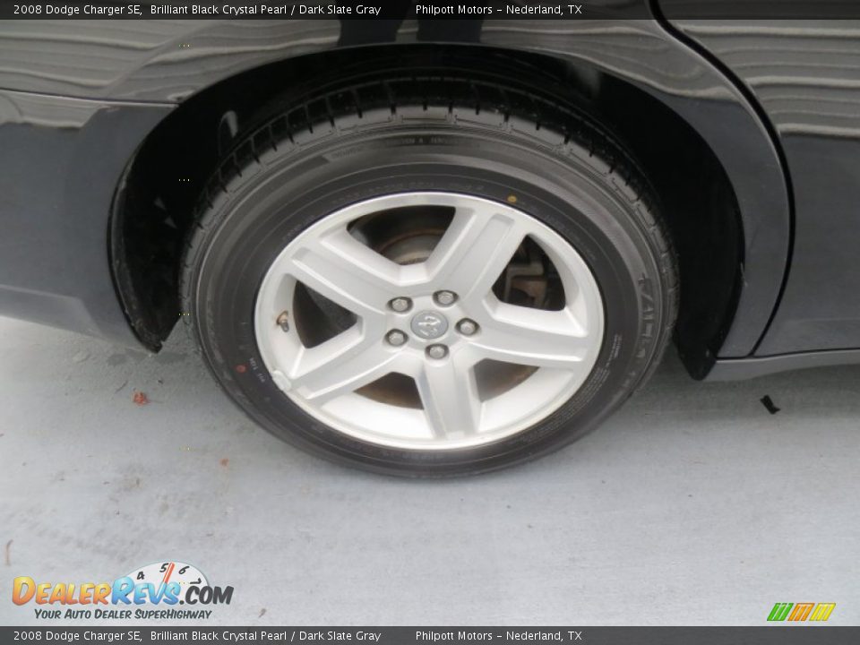 2008 Dodge Charger SE Brilliant Black Crystal Pearl / Dark Slate Gray Photo #14