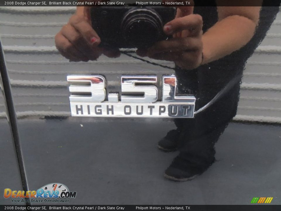 2008 Dodge Charger SE Brilliant Black Crystal Pearl / Dark Slate Gray Photo #16