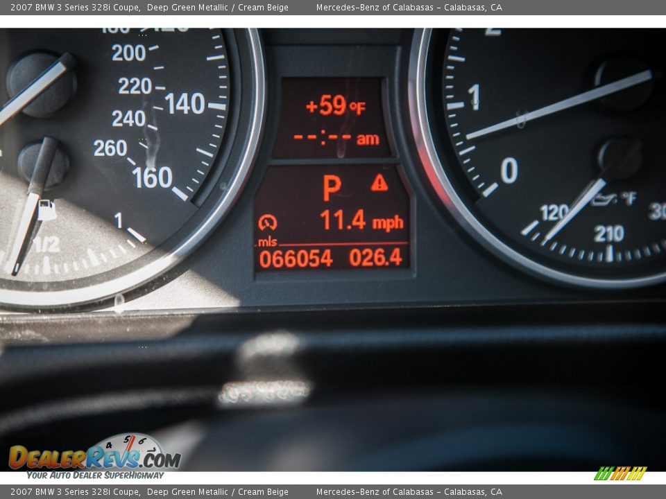 2007 BMW 3 Series 328i Coupe Deep Green Metallic / Cream Beige Photo #31