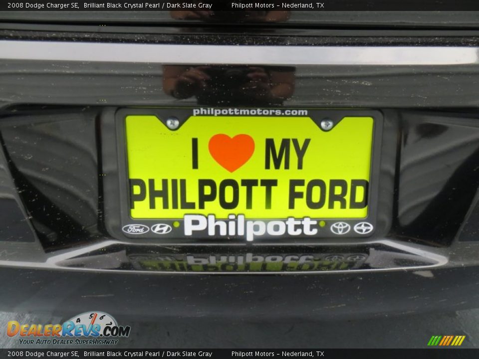 2008 Dodge Charger SE Brilliant Black Crystal Pearl / Dark Slate Gray Photo #18