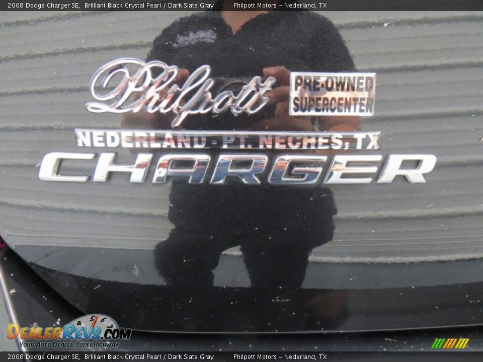 2008 Dodge Charger SE Brilliant Black Crystal Pearl / Dark Slate Gray Photo #19