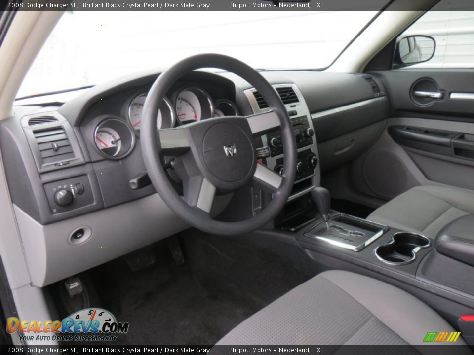 2008 Dodge Charger SE Brilliant Black Crystal Pearl / Dark Slate Gray Photo #33
