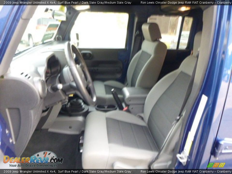 2009 Jeep Wrangler Unlimited X 4x4 Surf Blue Pearl / Dark Slate Gray/Medium Slate Gray Photo #10