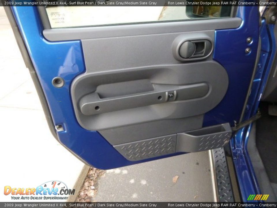2009 Jeep Wrangler Unlimited X 4x4 Surf Blue Pearl / Dark Slate Gray/Medium Slate Gray Photo #11