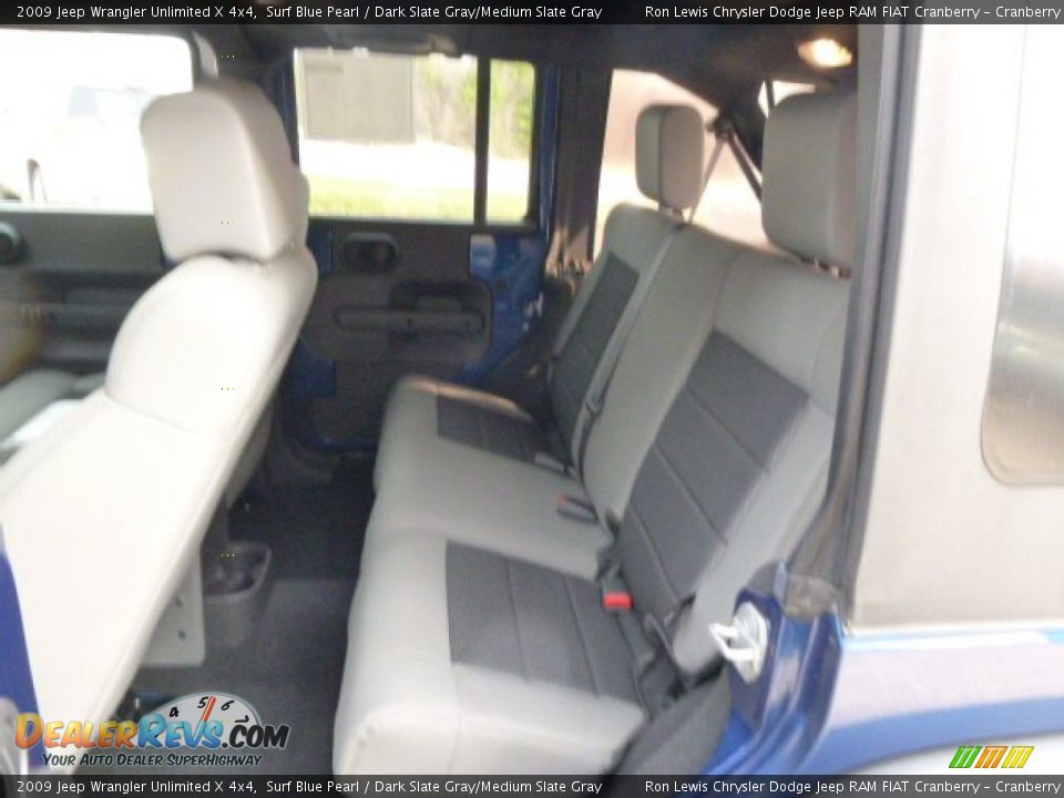 2009 Jeep Wrangler Unlimited X 4x4 Surf Blue Pearl / Dark Slate Gray/Medium Slate Gray Photo #12