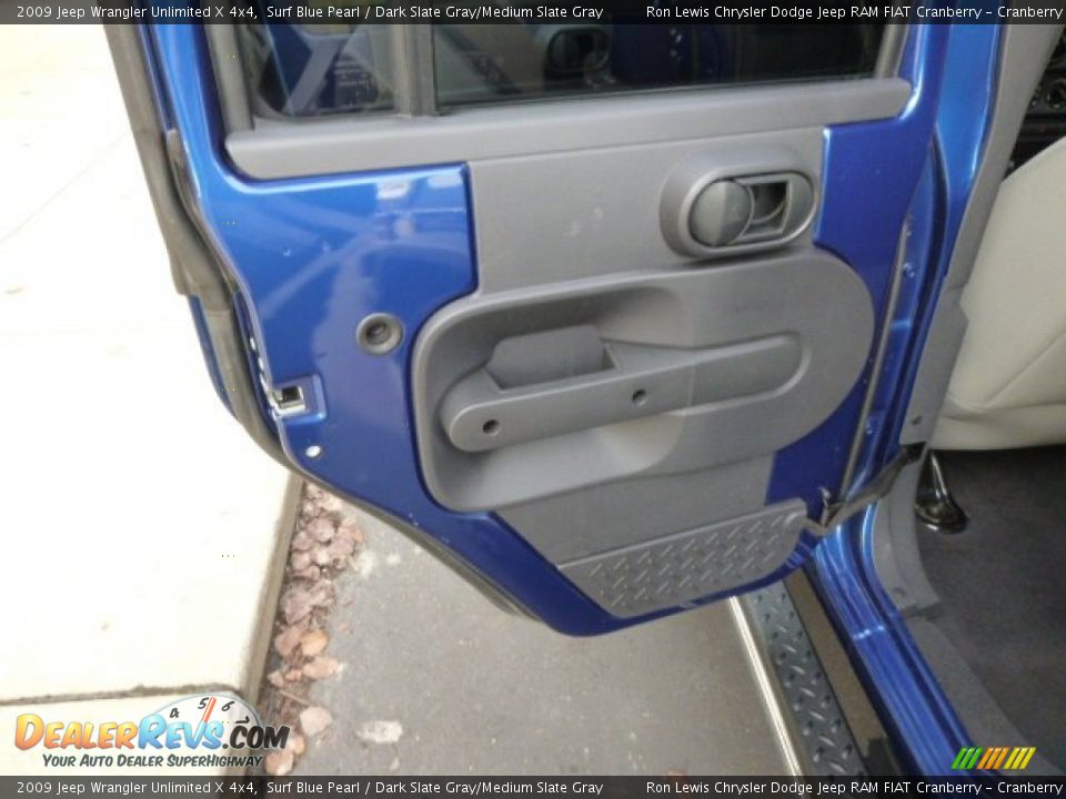 2009 Jeep Wrangler Unlimited X 4x4 Surf Blue Pearl / Dark Slate Gray/Medium Slate Gray Photo #13