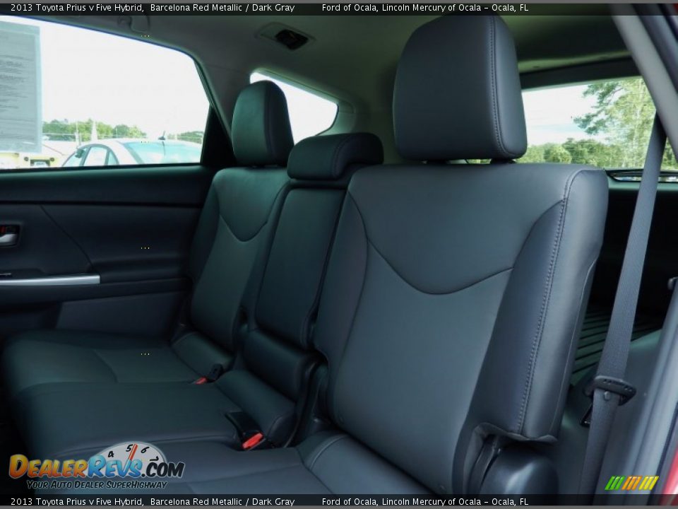 2013 Toyota Prius v Five Hybrid Barcelona Red Metallic / Dark Gray Photo #17