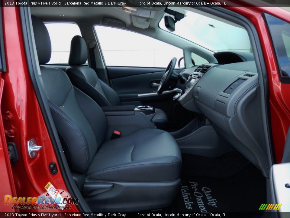 2013 Toyota Prius v Five Hybrid Barcelona Red Metallic / Dark Gray Photo #18