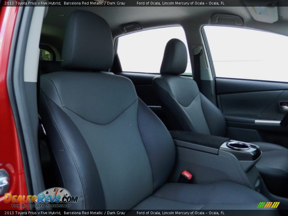 2013 Toyota Prius v Five Hybrid Barcelona Red Metallic / Dark Gray Photo #19