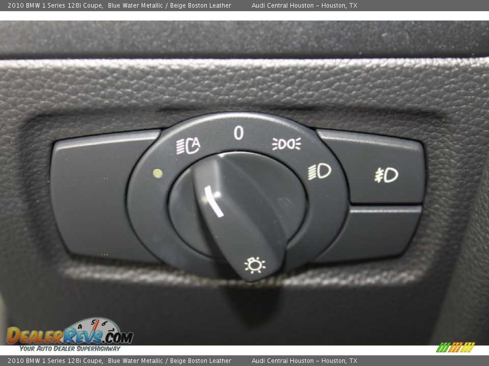 2010 BMW 1 Series 128i Coupe Blue Water Metallic / Beige Boston Leather Photo #16