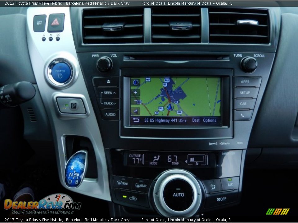 2013 Toyota Prius v Five Hybrid Barcelona Red Metallic / Dark Gray Photo #23