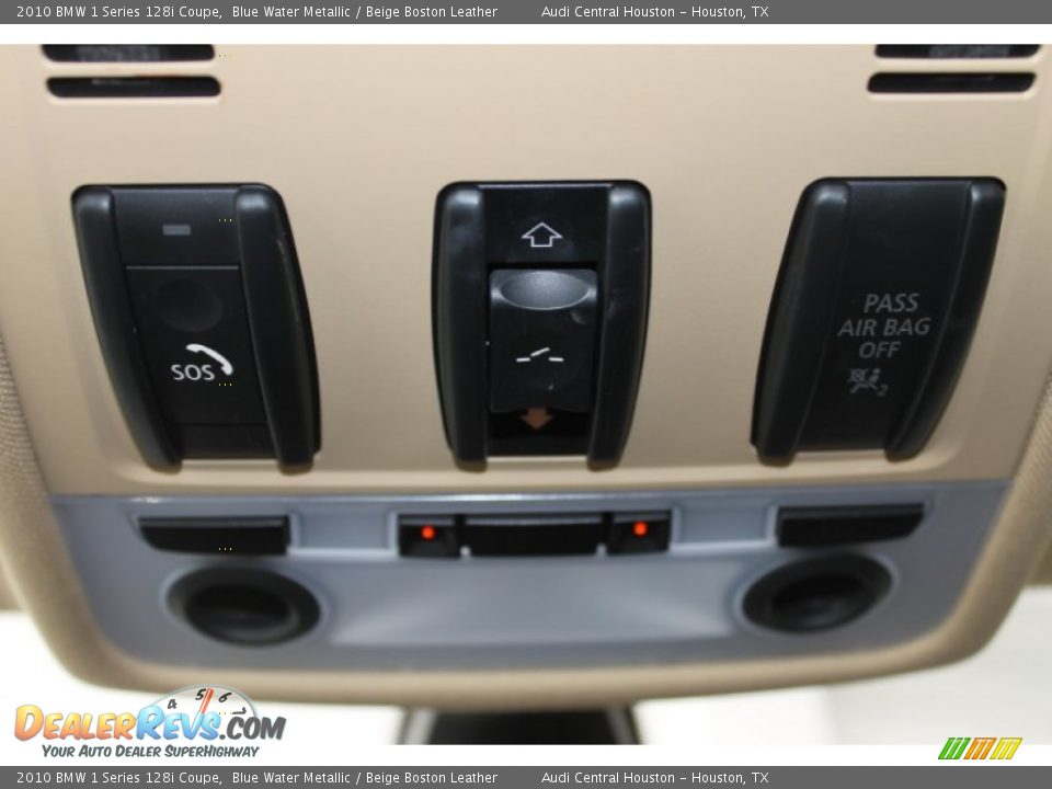 2010 BMW 1 Series 128i Coupe Blue Water Metallic / Beige Boston Leather Photo #18