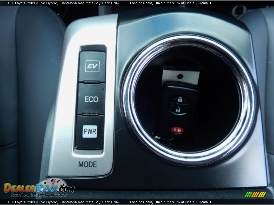 2013 Toyota Prius v Five Hybrid Barcelona Red Metallic / Dark Gray Photo #24