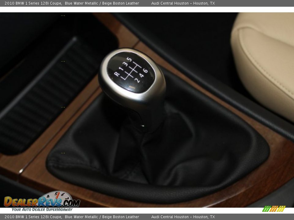 2010 BMW 1 Series 128i Coupe Blue Water Metallic / Beige Boston Leather Photo #21