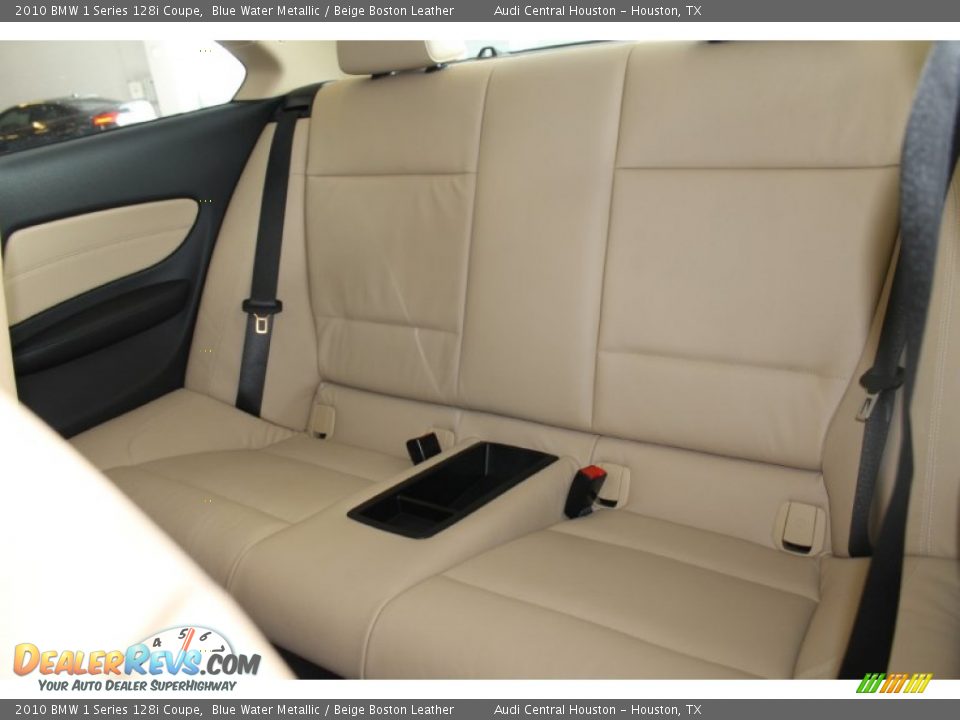 2010 BMW 1 Series 128i Coupe Blue Water Metallic / Beige Boston Leather Photo #23