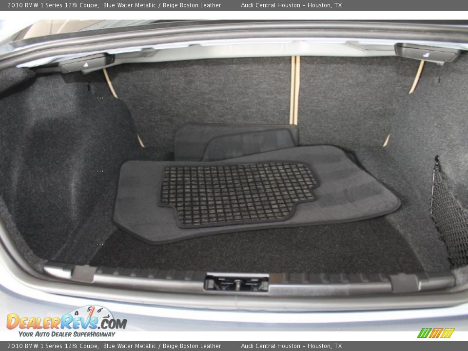 2010 BMW 1 Series 128i Coupe Blue Water Metallic / Beige Boston Leather Photo #24