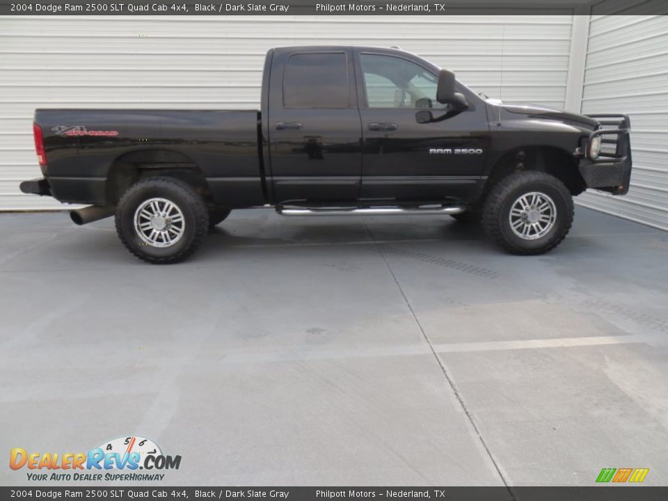 2004 Dodge Ram 2500 SLT Quad Cab 4x4 Black / Dark Slate Gray Photo #3