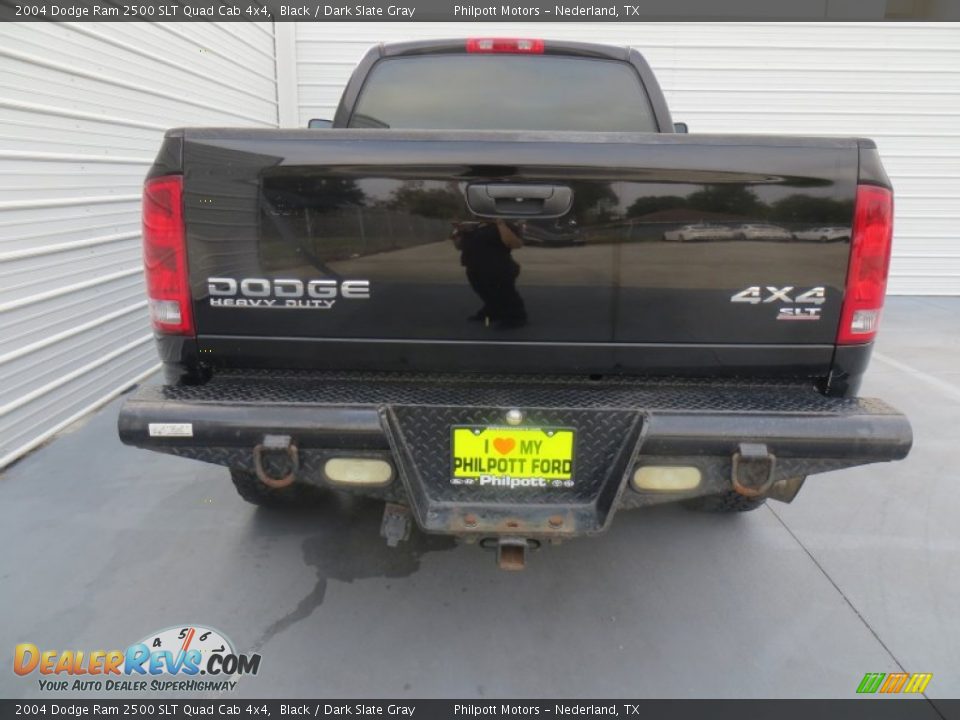 2004 Dodge Ram 2500 SLT Quad Cab 4x4 Black / Dark Slate Gray Photo #5