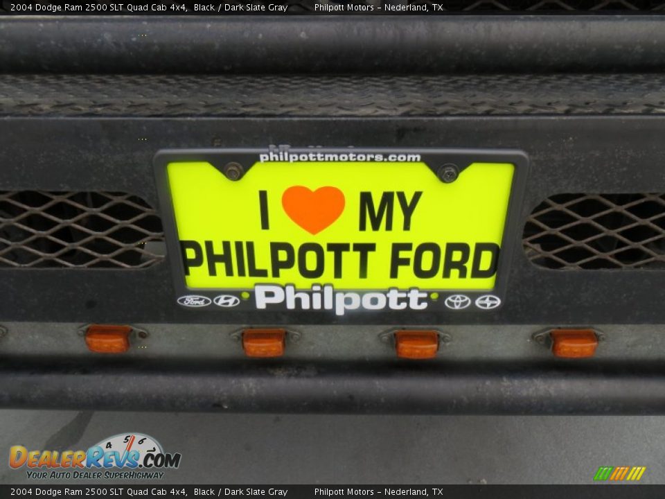 2004 Dodge Ram 2500 SLT Quad Cab 4x4 Black / Dark Slate Gray Photo #10