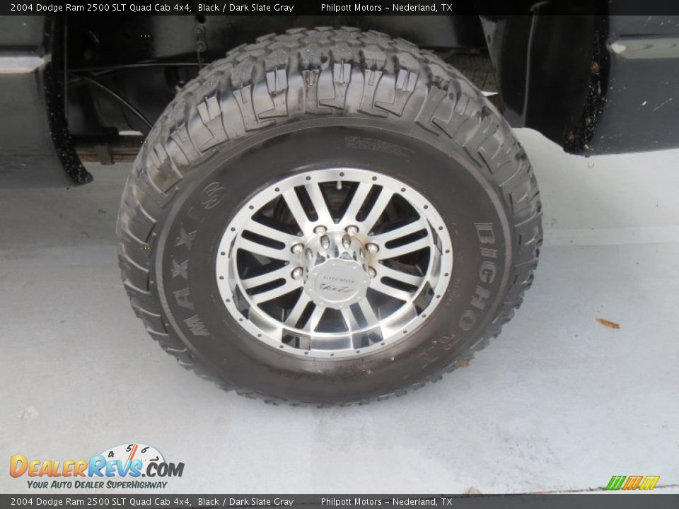 2004 Dodge Ram 2500 SLT Quad Cab 4x4 Black / Dark Slate Gray Photo #13