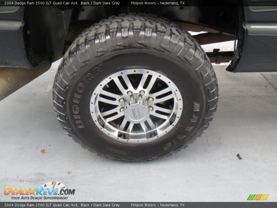 2004 Dodge Ram 2500 SLT Quad Cab 4x4 Black / Dark Slate Gray Photo #14
