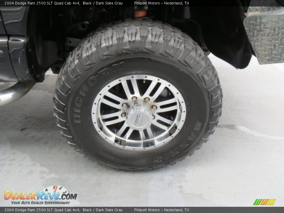 2004 Dodge Ram 2500 SLT Quad Cab 4x4 Black / Dark Slate Gray Photo #15