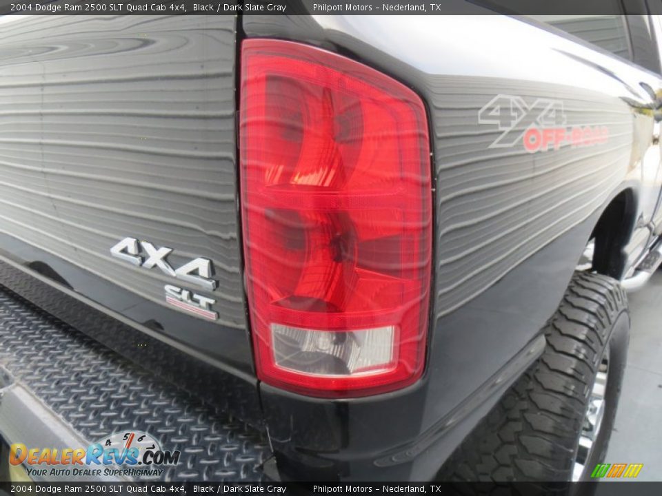 2004 Dodge Ram 2500 SLT Quad Cab 4x4 Black / Dark Slate Gray Photo #18