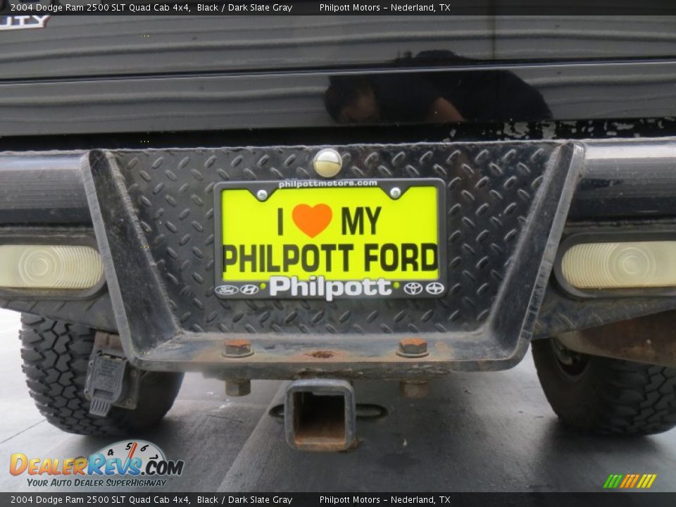2004 Dodge Ram 2500 SLT Quad Cab 4x4 Black / Dark Slate Gray Photo #20